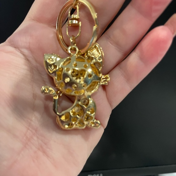 BAG CHARM  Cat black & white - Picture 7 of 7